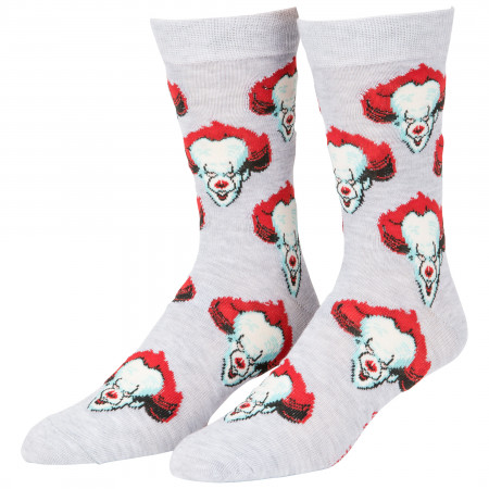 Horror Movie Villains Pennywise Jason, Freddy Kruger 6-Pack Crew Socks